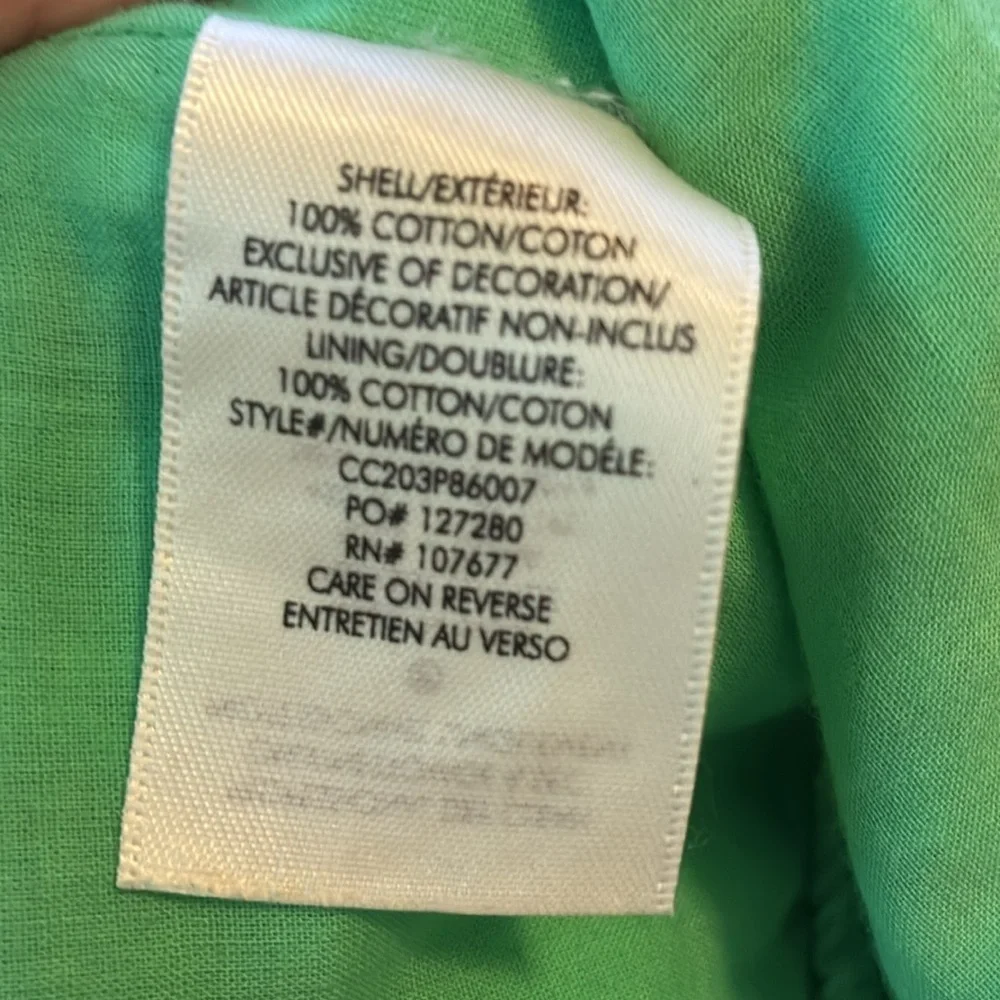 Alice + Olivia Crawford 100% Cotton Eyelet Smocked Top - Picture 8 of 9